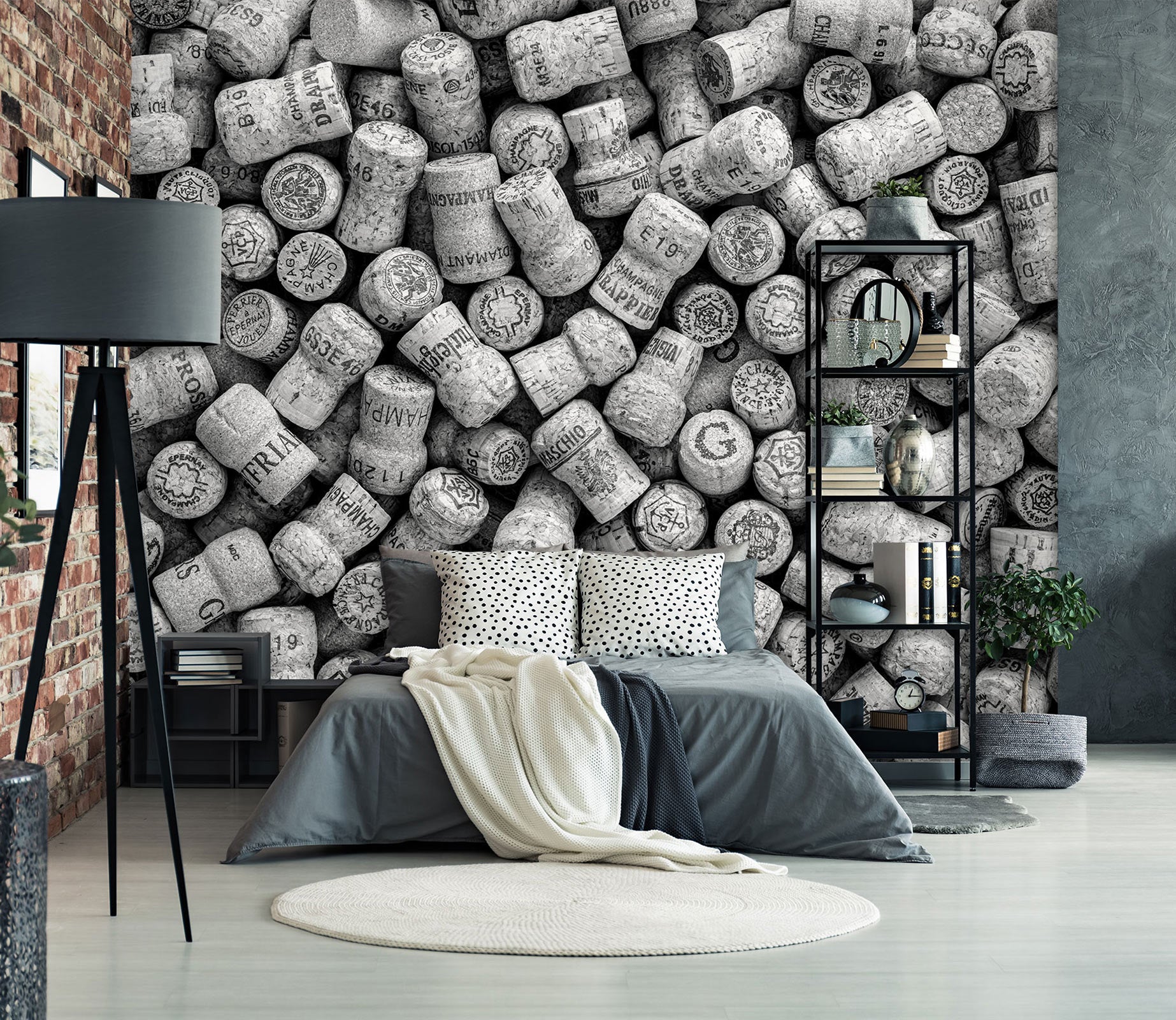 3D Gray Bottle 6280 Assaf Frank Wall Mural Wall Murals