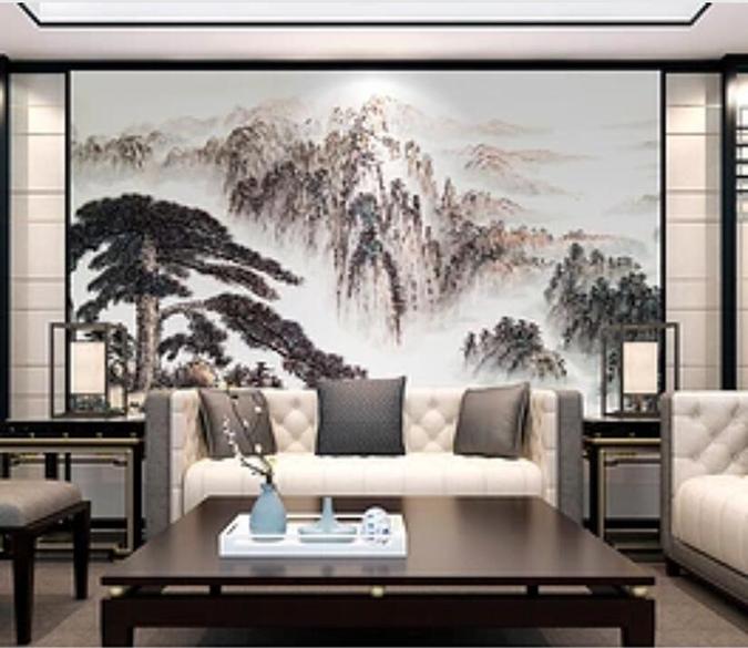 3D Mountain Tree 226 Wall Murals Wallpaper AJ Wallpaper 2 