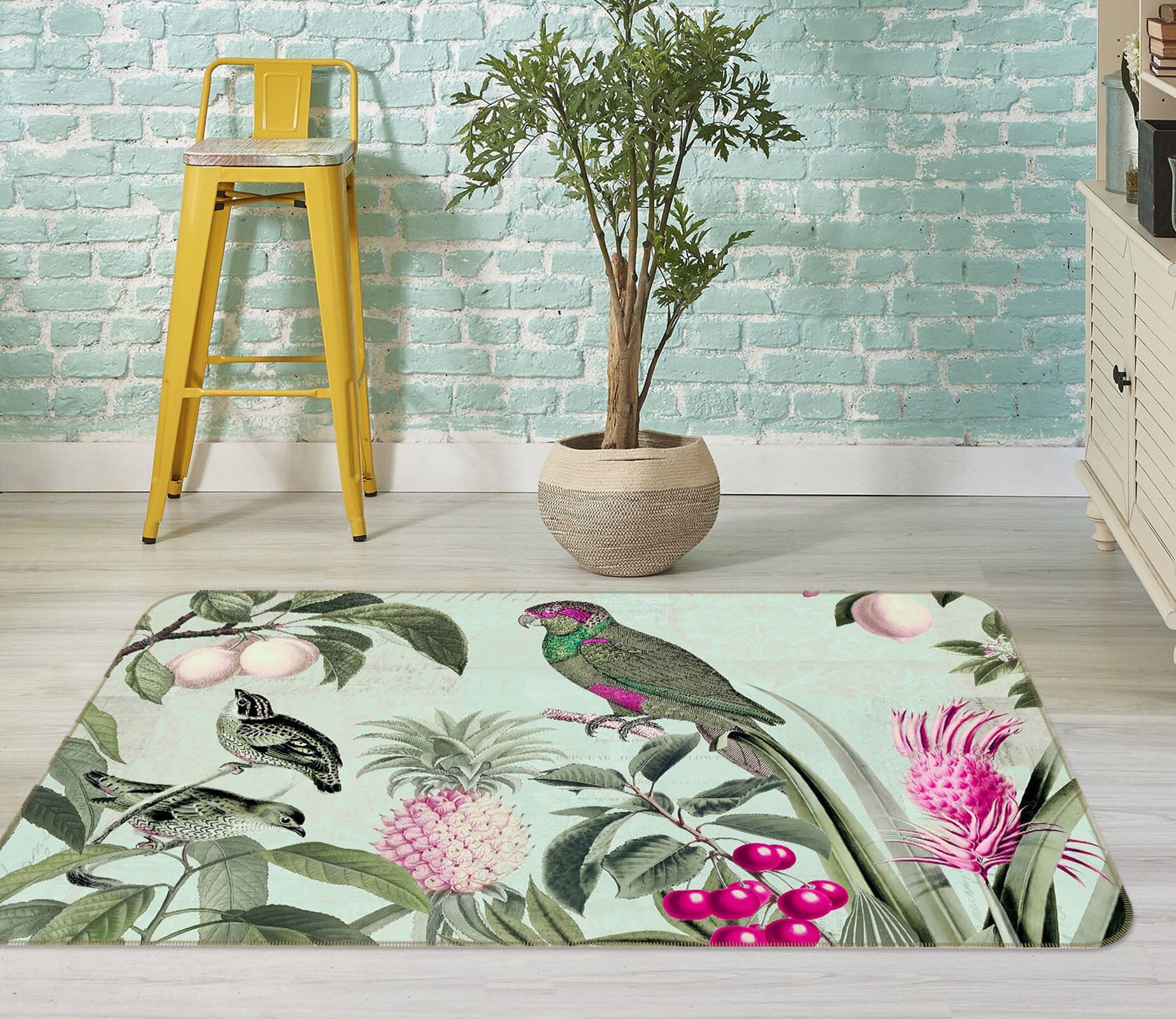 3D Fruit Paradise 1019 Andrea haase Rug Non Slip Rug Mat Mat AJ Creativity Home 