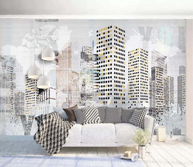 3D Tall Building 1587 Wall Murals Wallpaper AJ Wallpaper 2 