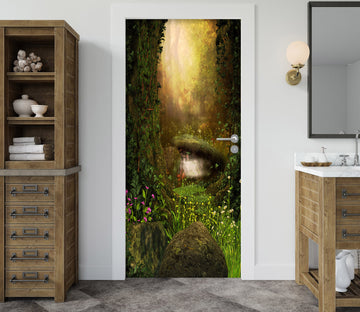3D Stone Cave 25079 Door Mural