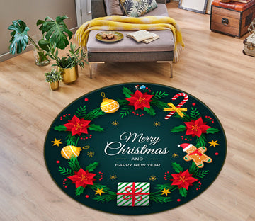 3D Gift 75017 Round Non Slip Rug Mat