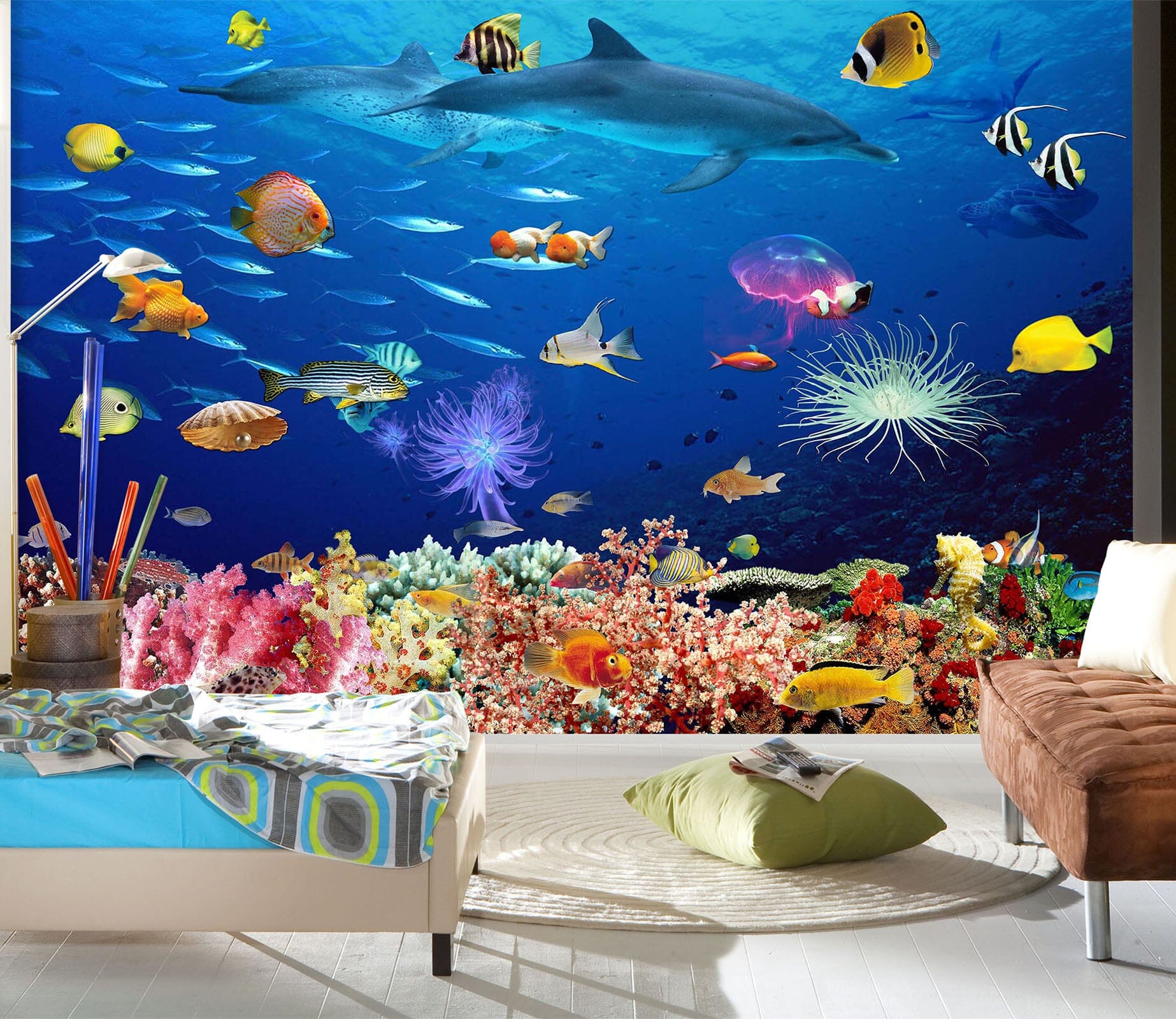 3D The Underwater World 1603 Wall Murals Wallpaper AJ Wallpaper 2 