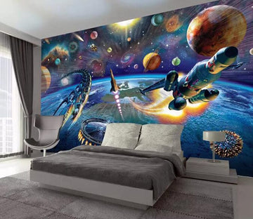 3D Spacecraft 1658 Wall Murals Wallpaper AJ Wallpaper 2 