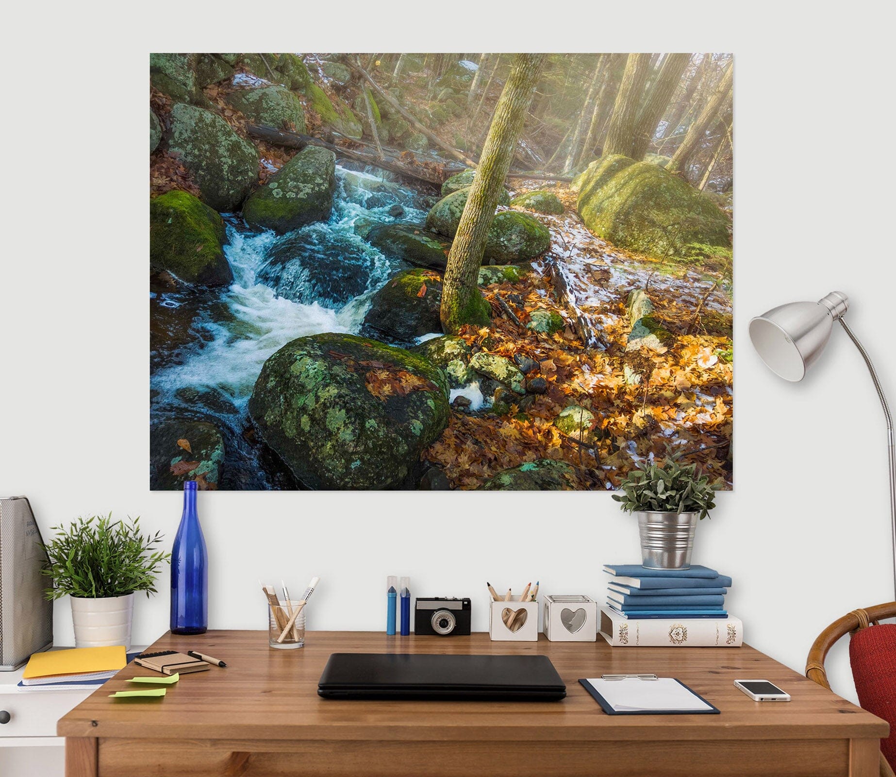 3D Forest Stream 108 Jerry LoFaro Wall Sticker Wallpaper AJ Wallpaper 2 