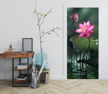3D Lotus 25205 Door Mural