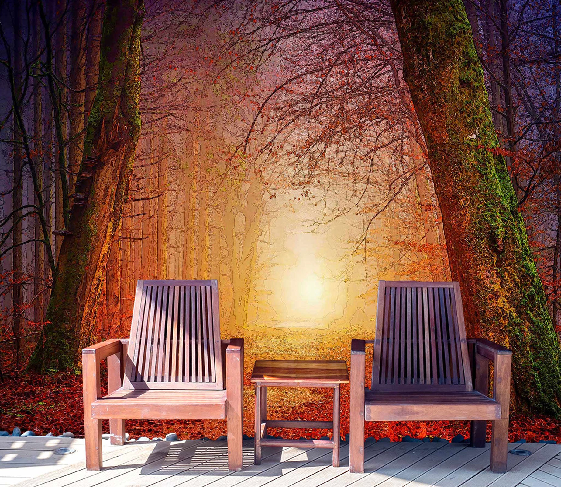 3D Tree Channel 10867 Alius Herb Wall Mural Wall Murals