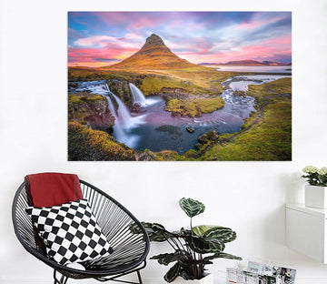 3D Canyon Waterfall 159 Marco Carmassi Wall Sticker Wallpaper AJ Wallpaper 2 