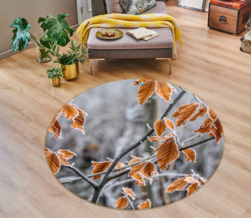 3D Branches 75117 Round Non Slip Rug Mat