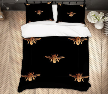 3D Golden Insect 139 Uta Naumann Bedding Bed Pillowcases Quilt Quiet Covers AJ Creativity Home 