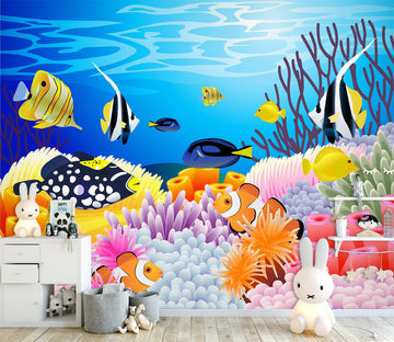 3D Color Fish 1659 Wall Murals