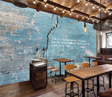 3D Blue Wall WG272 Wall Murals Wallpaper AJ Wallpaper 2 