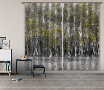 3D Forest Grass 055 Assaf Frank Curtain Curtains Drapes
