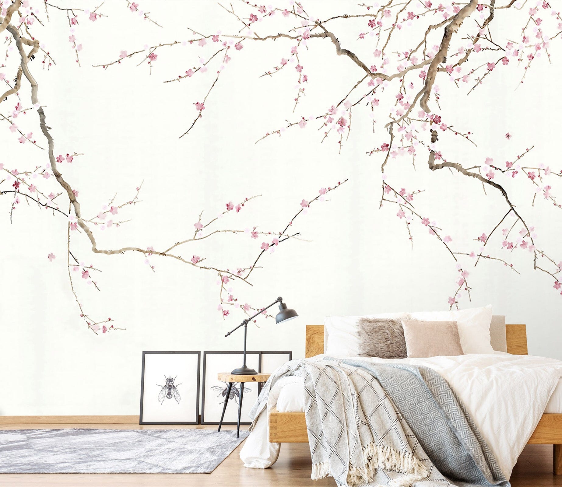 3D Hand Painted Plum Blossom 061 Wall Murals Wallpaper AJ Wallpaper 2 