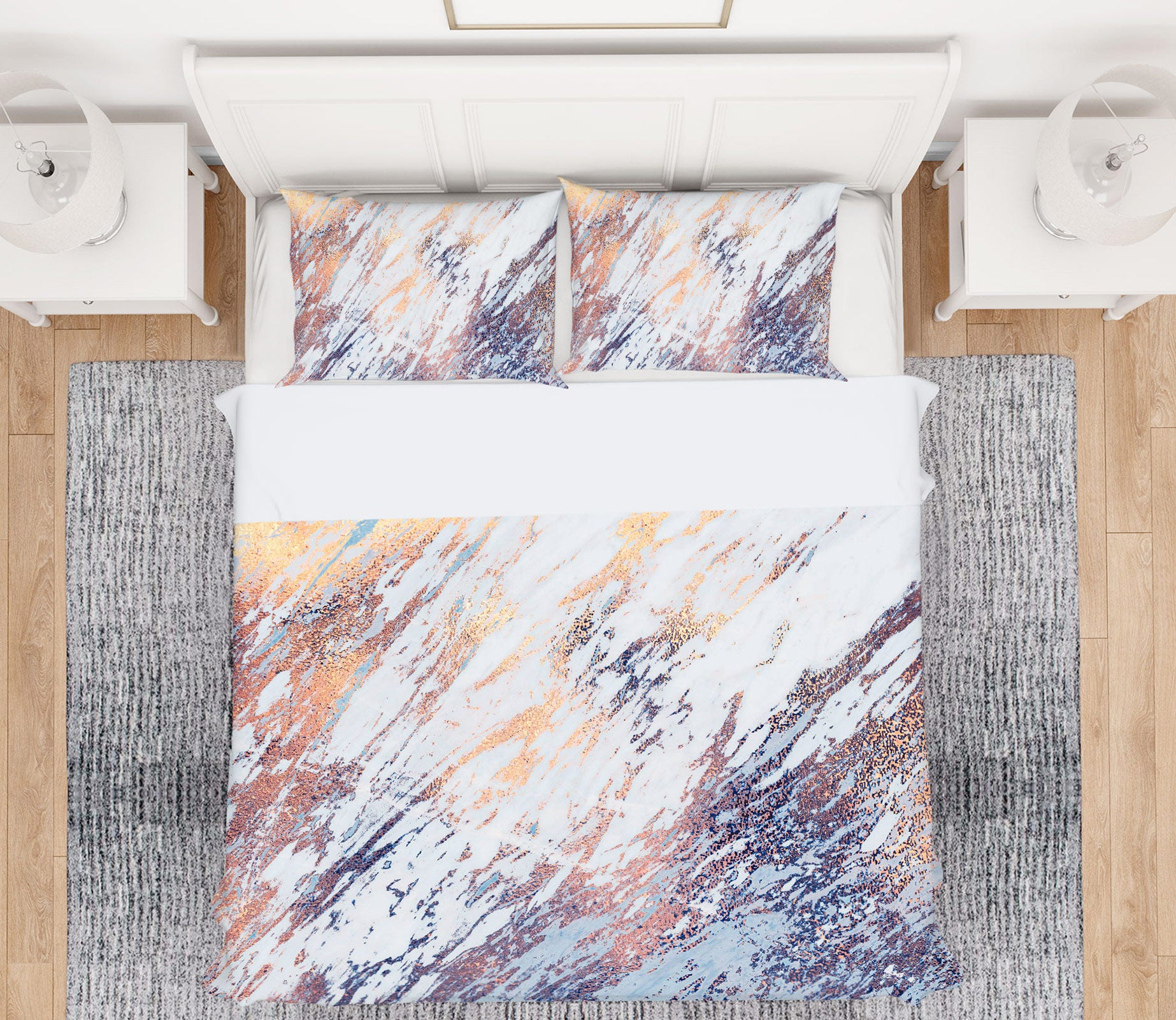 3D Texture 16153 Bed Pillowcases Quilt