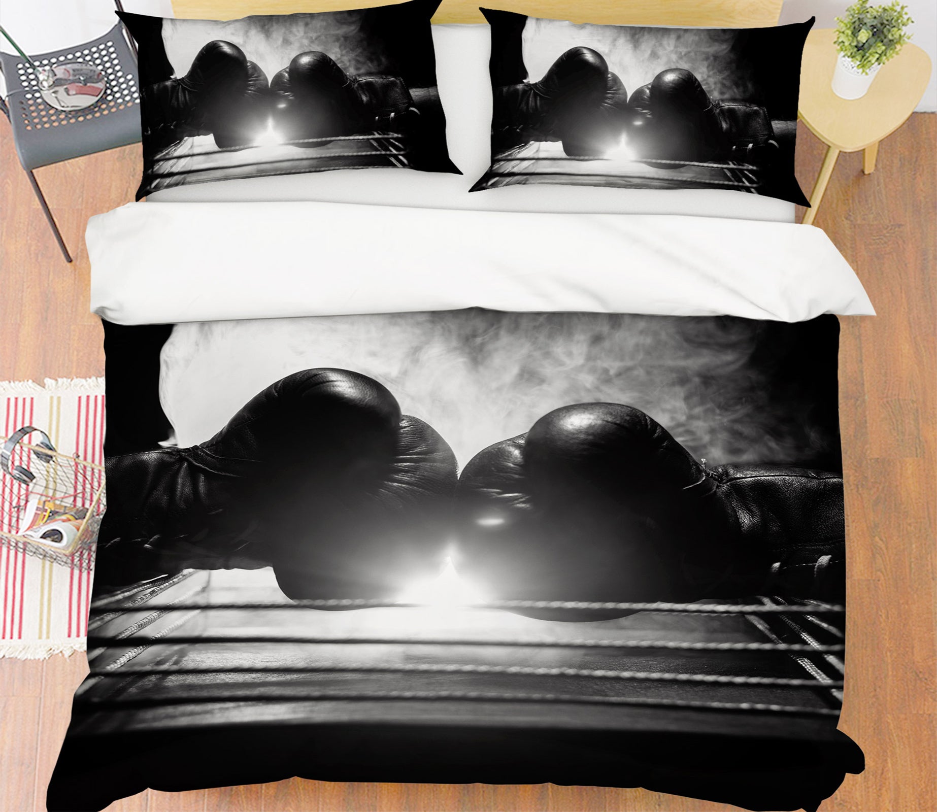 3D Boxing 14187 Bed Pillowcases Quilt