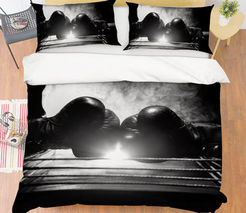 3D Boxing 14187 Bed Pillowcases Quilt
