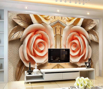 3D Beautiful Rose WC846 Wall Murals