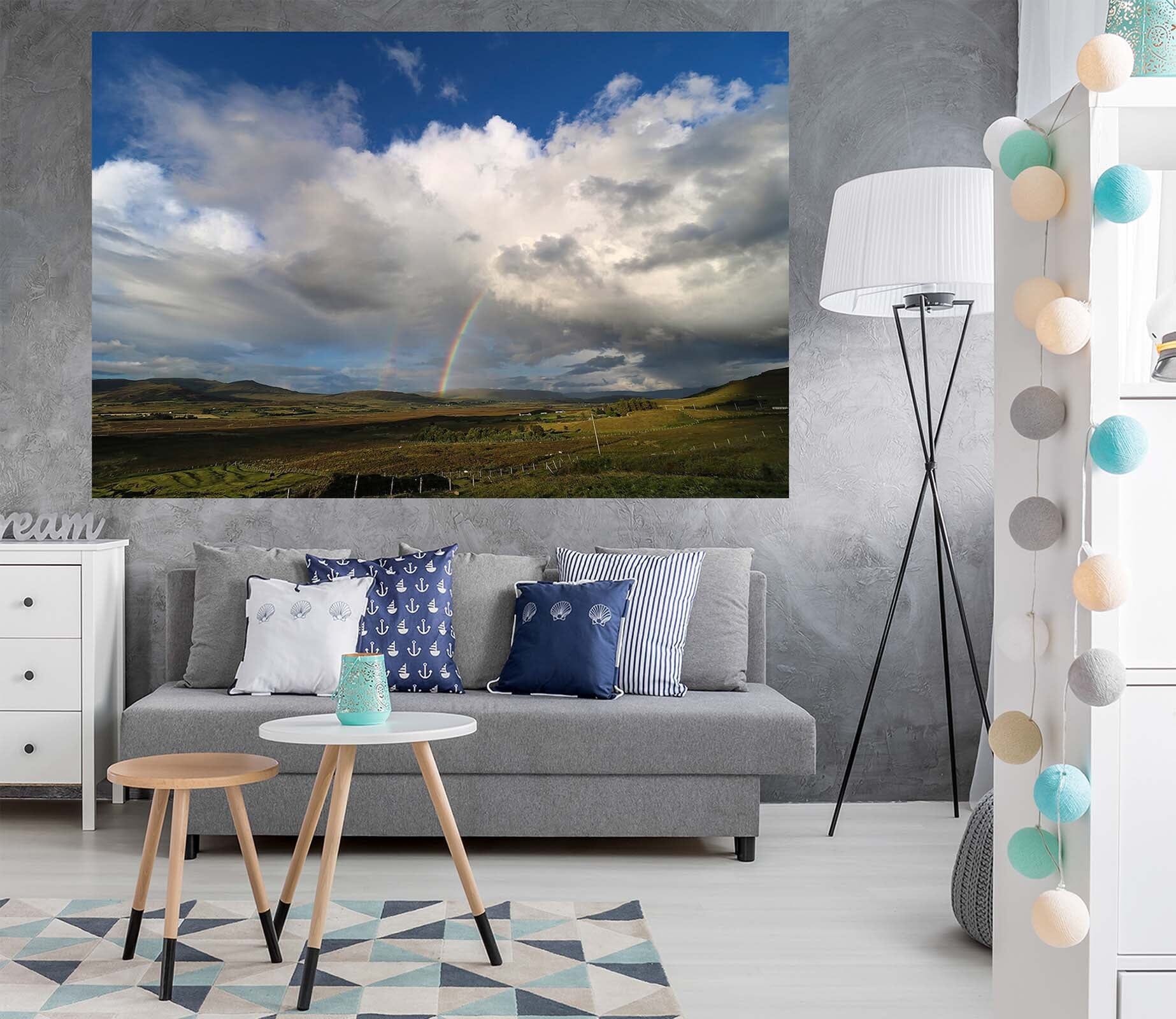 3D Grassland Clouds 116 Jerry LoFaro Wall Sticker Wallpaper AJ Wallpaper 2 