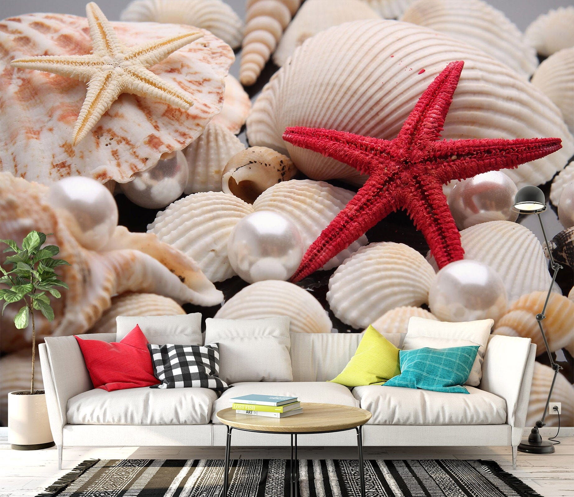 3D Shell Starfish 1476 Wall Murals Wallpaper AJ Wallpaper 2 