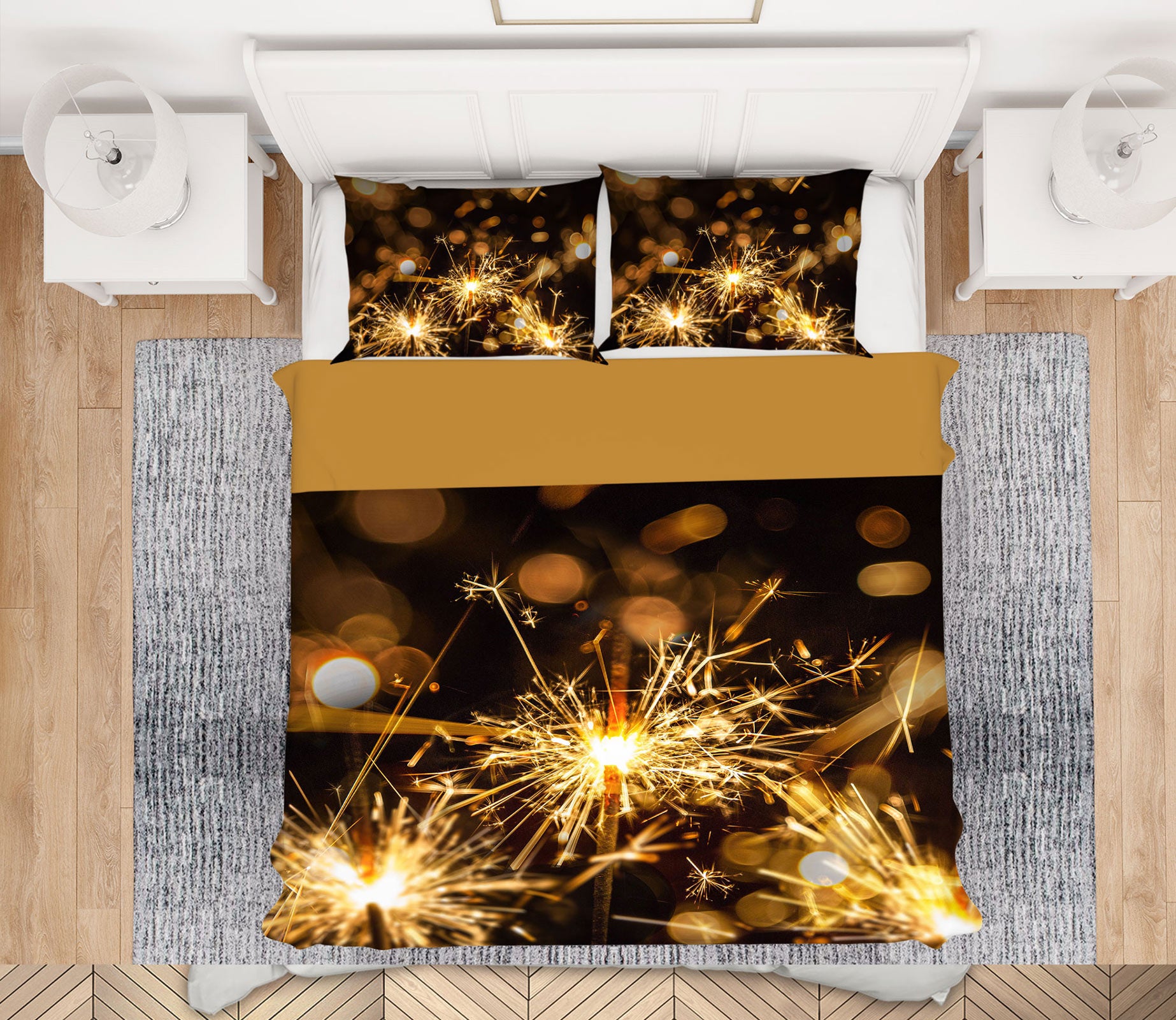 3D Fireworks 14018 Bed Pillowcases Quilt