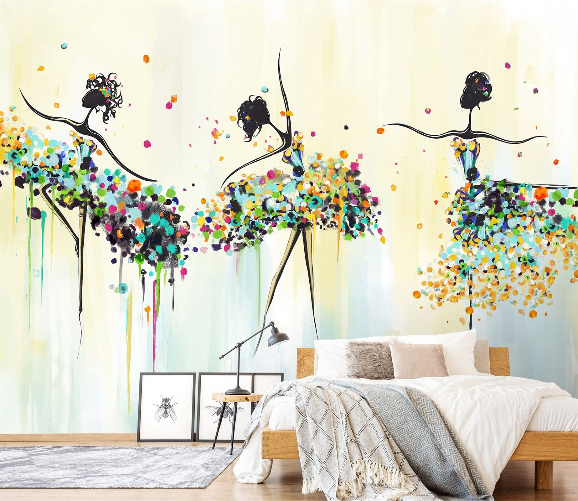 3D Painted Dancer 1606 Wall Murals Wallpaper AJ Wallpaper 2 