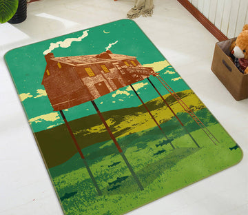 3D Grass Houses 84103 Showdeer Rug Non Slip Rug Mat