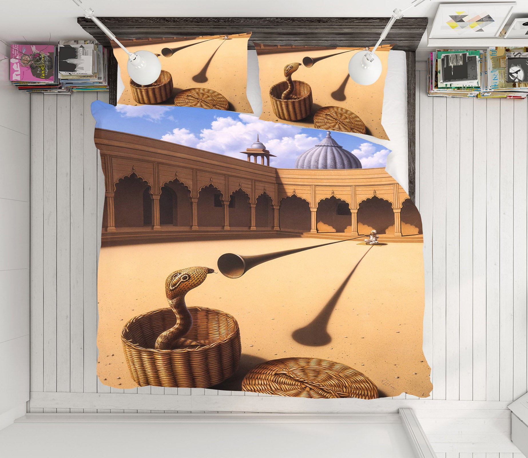 3D Snake Charmer 86044 Jerry LoFaro bedding Bed Pillowcases Quilt