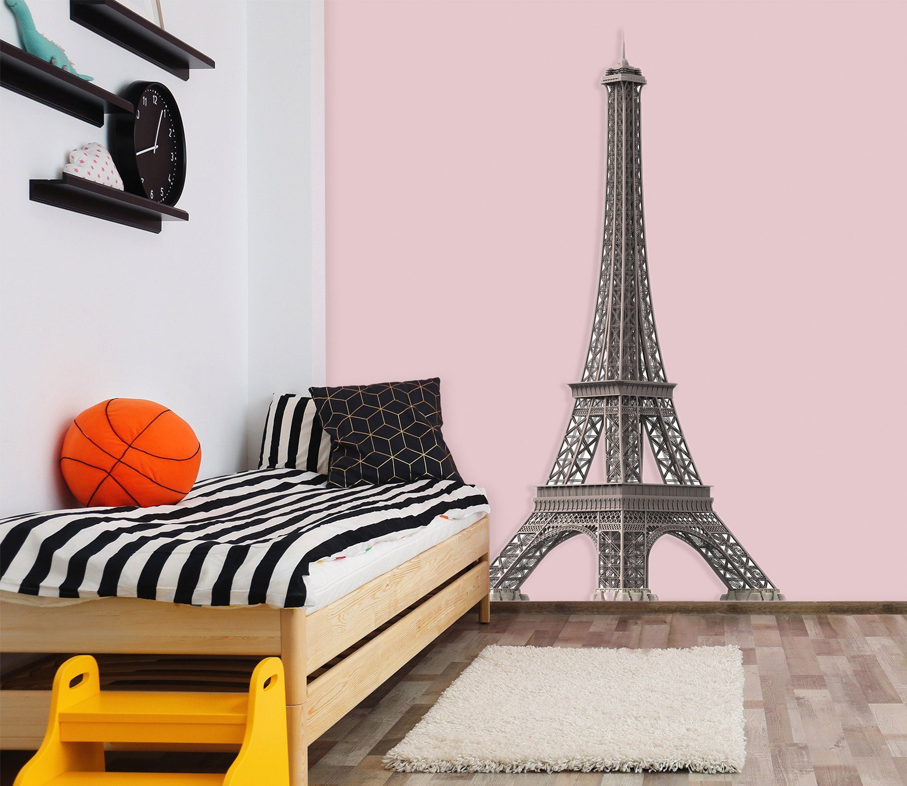 3D Eiffel-tower 0141 Wall Stickers Wallpaper AJ Wallpaper 