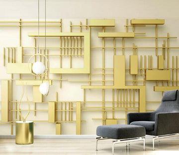 3D Simple Golden WC137 Wall Murals Wallpaper AJ Wallpaper 2 