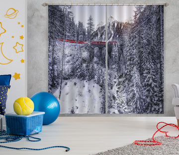 3D Snow 103 Marco Carmassi Curtain Curtains Drapes Curtains AJ Creativity Home 