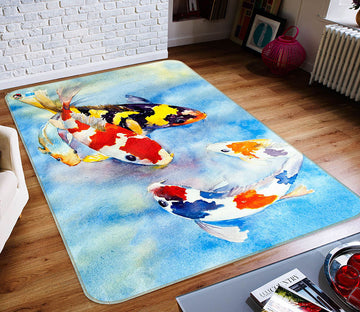 3D Color Goldfish 66136 Non Slip Rug Mat