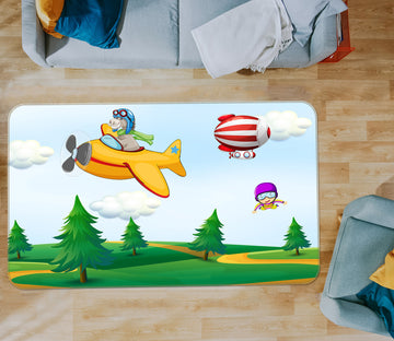 3D Trees Aircraft 36149 Non Slip Rug Mat