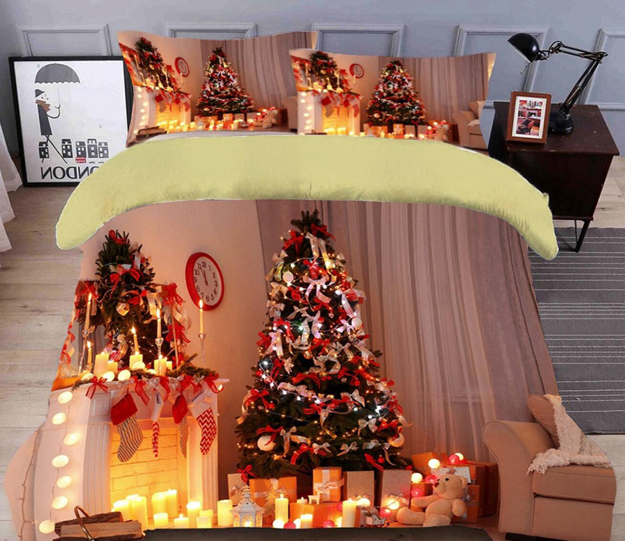 3D Christmas Tree 45152 Christmas Quilt Duvet Cover Xmas Bed Pillowcases