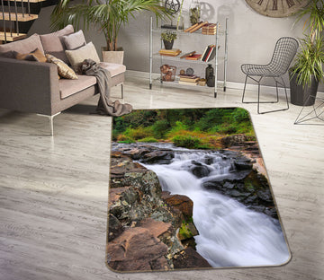 3D Rapids Waterfall 26121 Non Slip Rug Mat