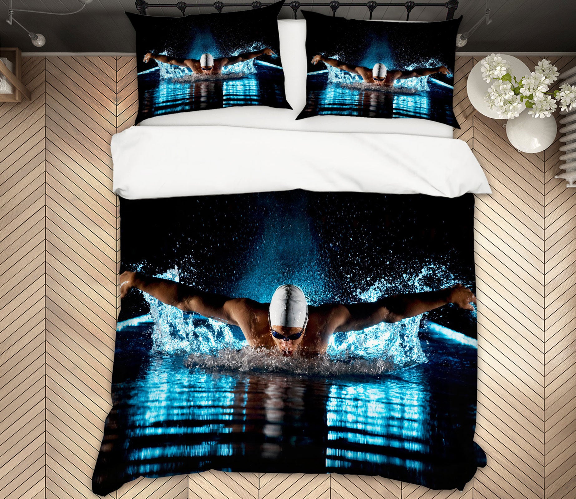 3D Swim 14129 Bed Pillowcases Quilt