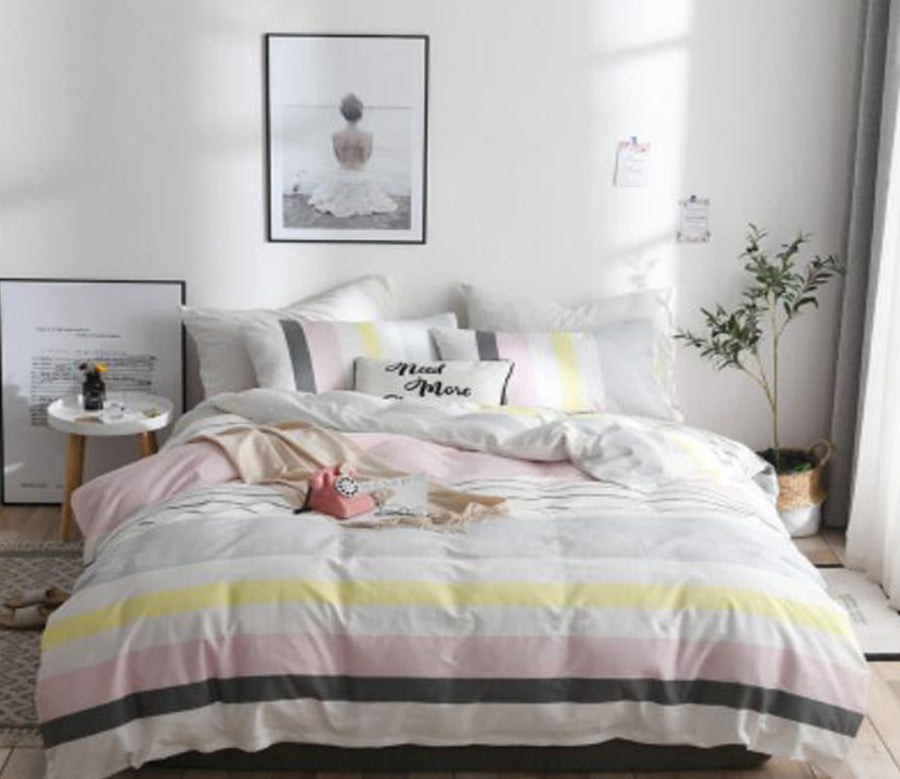 3D Light Color Stitching 17189 Bed Pillowcases Quilt