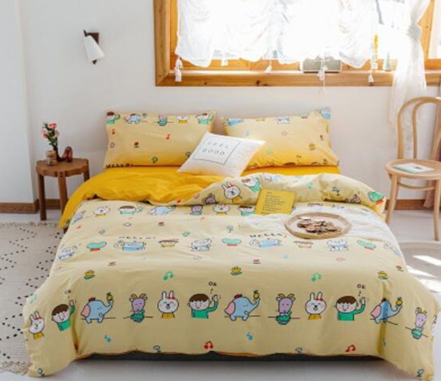3D Cartoon Animals 17071 Bed Pillowcases Quilt