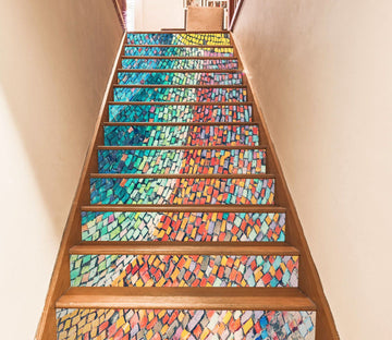 3D Mosaic 4512 Stair Risers Wallpaper AJ Wallpaper 