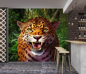 3D Leopard 85019 Jerry LoFaro Wall Mural Wall Murals