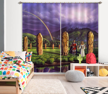 3D Stones Of Years 86100 Jerry LoFaro Curtain Curtains Drapes