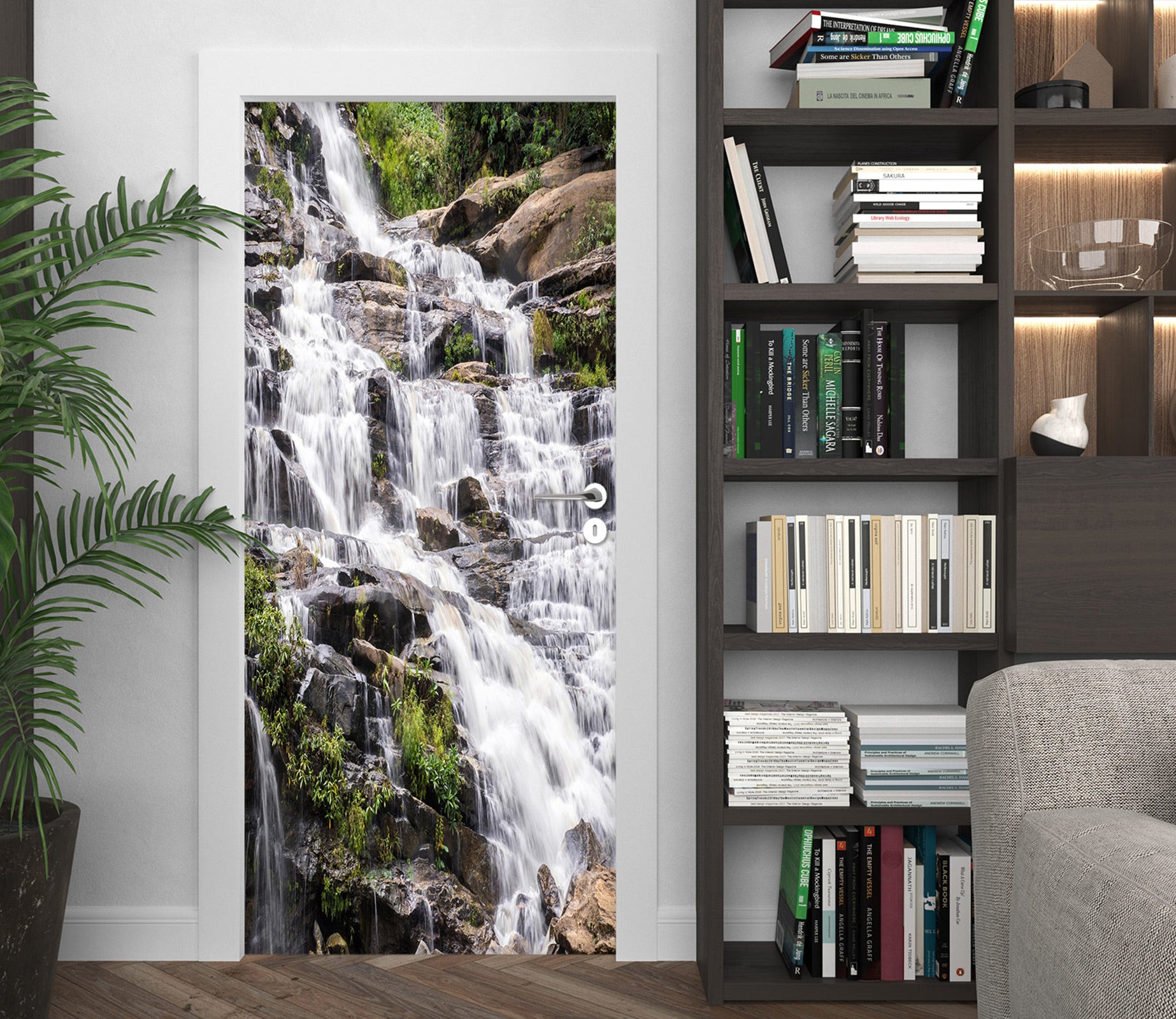 3D Waterfall 23024 Door Mural