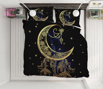 3D Moon 63186 Bed Pillowcases Quilt