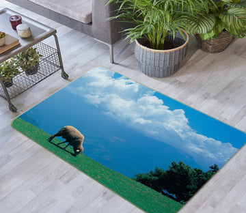 3D Grass Sky 75267 Non Slip Rug Mat