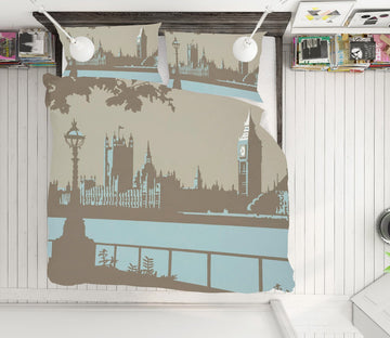 3D London 2021 Steve Read Bedding Bed Pillowcases Quilt Quiet Covers AJ Creativity Home 