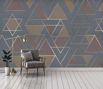 3D Geometric Triangle 2449 Wall Murals Wallpaper AJ Wallpaper 2 