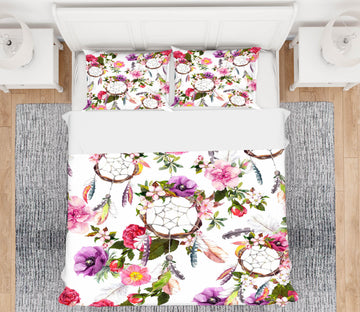3D Flower Dream Catcher 15044 Bed Pillowcases Quilt