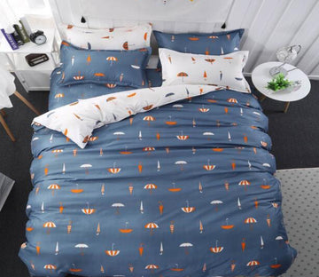 3D Small Umbrella 5137 Bed Pillowcases Quilt
