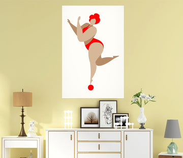 3D Short Hair Girl 133 Boris Draschoff Wall Sticker Wallpaper AJ Wallpaper 2 