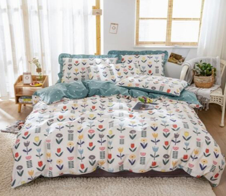 3D Flowers 40323 Bed Pillowcases Quilt